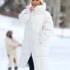 Jennifer Lopez White Puffer Coat For Sale