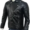 Kay Michael Black Quilted Leather Jacket