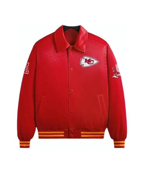 Kith X NFL Chiefs Satin Varsity Jacket