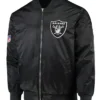 Las Vegas Raiders James Black Vintage Bomber Jacket