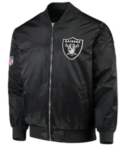 Las Vegas Raiders James Black Vintage Bomber Jacket