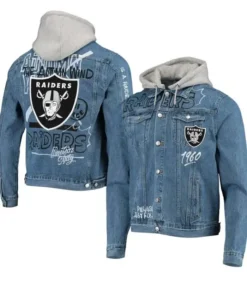Las Vegas Raiders Madison Blue Denim Jacket