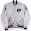 80’s Las Vegas Raiders Silver Satin Jacket