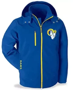 Los Angeles Rams Blue Hooded Jacket