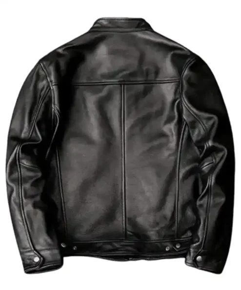 Men’s Biker Leather Black Jacket Motorcycle Hunt For Sale