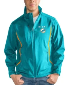 Miami Dolphins Team G-III Sports Zip Track Jacket