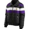 Minnesota Vikings Appolonia Zip Black Puffer Jacket