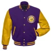 Minnesota Vikings Purple and Yellow Letterman Jacket