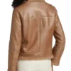 Mitchell Pilot Flight Aviator SF Bomber Shearling Lined Brown Leather Jacket For Sale