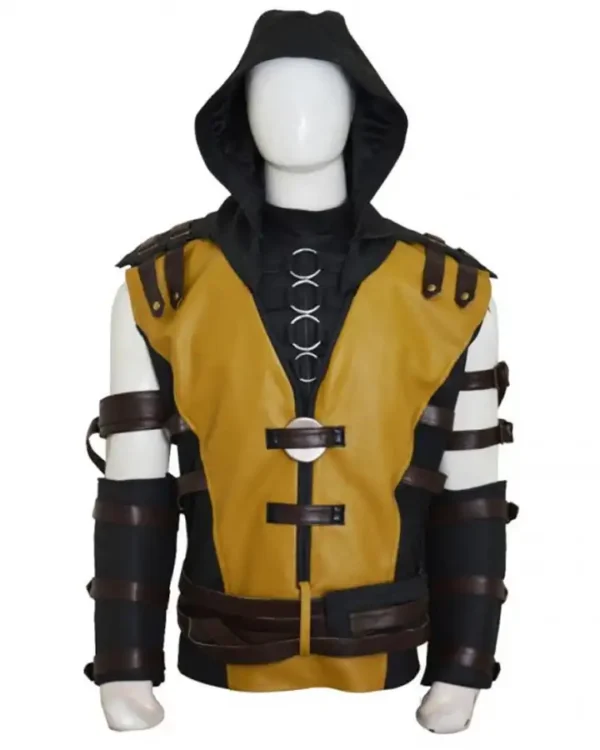 Mortal Kombat X Gaming Scorpion Yellow Hooded Jacket
