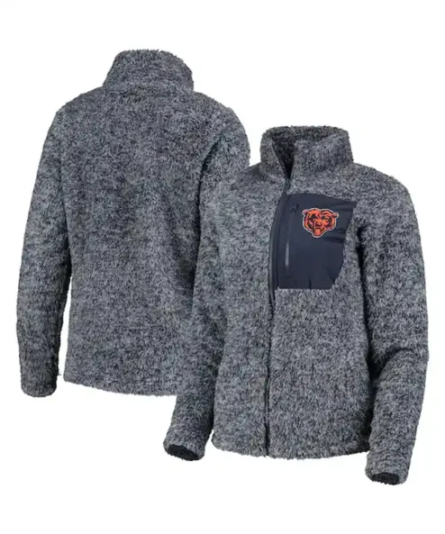 Moss Chicago Bears Intercepting Teddy Fur Jacket