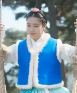 My Dearest Yoo Gil-chae Blue Shearling Vest