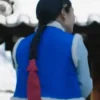 My Dearest Yoo Gil-chae Blue Shearling Vest Back