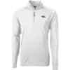 NFL Baltimore Ravens Quarter Zip White Jacket