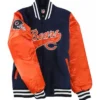 NFL Chicago Bears Orange Satin Varsity Jacket