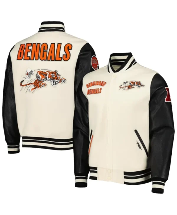 NFL Cincinnati Bengals Vintage Wool Varsity Jacket