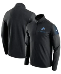 NFL Detroit Lions Black Pullover Jacket
