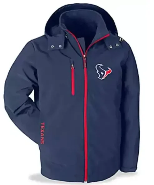 NFL Houston Texans Blue Zip Jacket