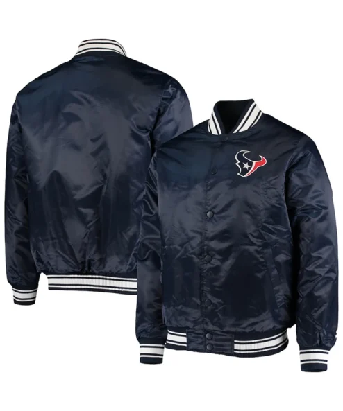 NFL Houston Texans Satin Letterman Varsity Jacket