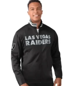 NFL Las Vegas Raiders Black Track Jacket