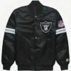 NFL Los Angeles Raiders Black Letterman Varsity Jacket