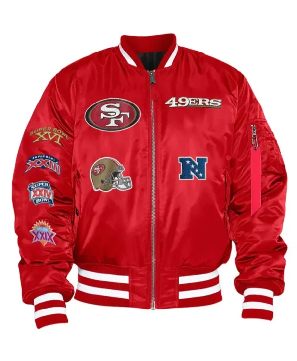 NFL San Francisco 49ers Bomber MA-1 Jacket
