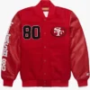 NFL San Francisco 49ers Red Wool Varsity Jacket