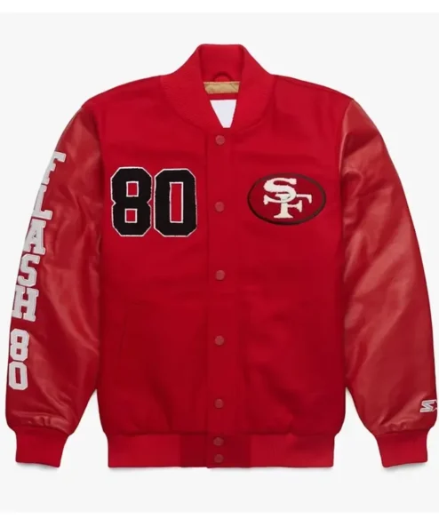 NFL San Francisco 49ers Red Wool Varsity Jacket