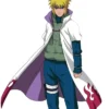 Naruto Hokage Cloak Print Coat
