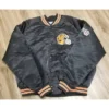 Obie Cincinnati Bengals Black Vintage Satin Varsity Jacket