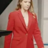 Our Christmas House Jodie Grant Red Blazer