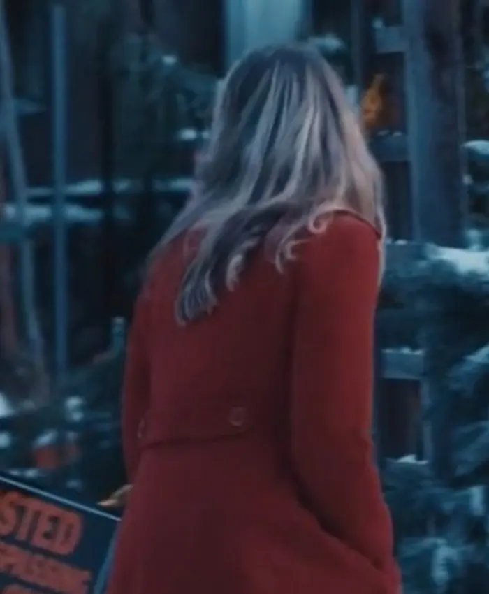 Our Christmas House Sabrina Orro Red Coat Back