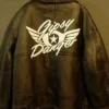 Pacific Rim Gipsy Danger Aviator Leather Jacket Back