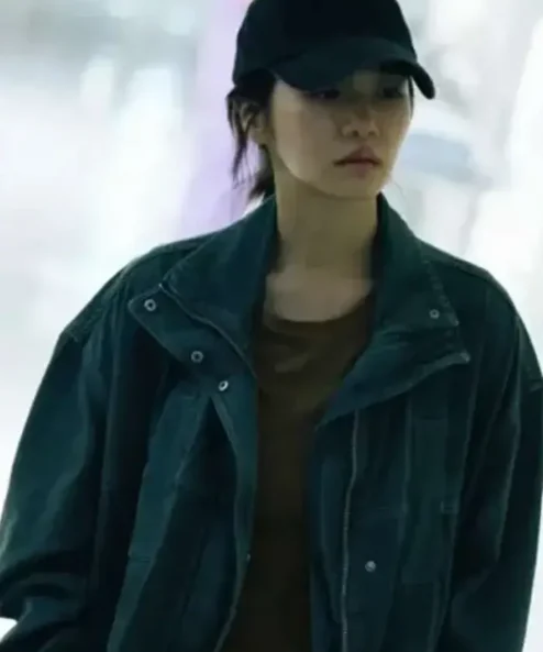 Park Gyuyoung Squid Game S02 Grey Jacket For Sale