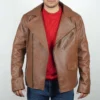 Rami Malek The Amateur Brown Leather Jacket