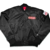 San Francisco 49ers 90s Black Satin Varsity Jacket