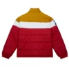 San Francisco 49ers In The Clutch Color-block Puffer Jacket Back