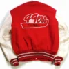 San Francisco 49ers Super Bowl Wool Varsity Jacket Back