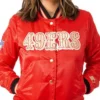 San Francisco 49ers Women’s Starter Satin Varsity Jacket