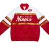 Script San Francisco 49ers Satin Varsity Jacket