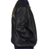 Shop Baltimore Ravens Black Leather Bomber Jacket