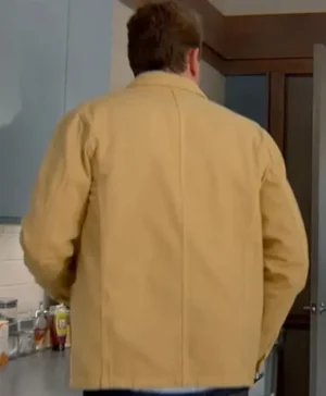 Shrinking Jason Segel Yellow Cotton Jacket Back