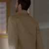 Shrinking S02 Brian Beige Cotton Coat Back