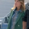 Shrinking S02 Christa Miller Green Blazer