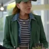 Shrinking S02 Christa Miller Green Blazer For Sale