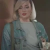 Sophie Turner Joan Series 2024 Blue Jacket