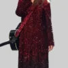 Taylor Swift Red And Black Sequin Coat For Sale