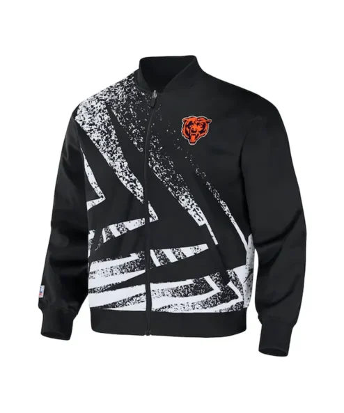 Team Chicago Bears Staple Black Bomber Jacket