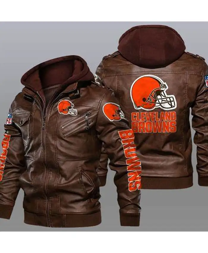 Team Cleveland Browns Leather Jacket