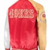 Team San Francisco 49ers The Reliever Scarlet Jacket Back
